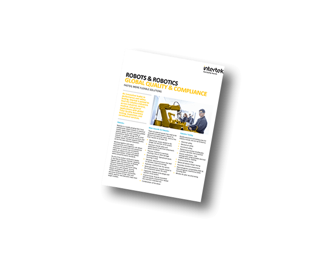 Robots & Robotics: Global Quality & Compliance | Fact Sheet