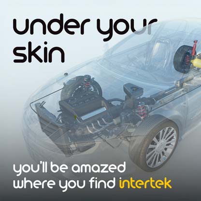 3D rendered car with transparent body panels exposing engine and other components